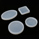4 Pieces Assoted Shape Jewelry Silicone Mould Ornament Resin Craft Making