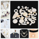 12 Pieces Round and Heart MOTHER OF PEARL Shell Charm Beads fit Jewelry Necklace Making