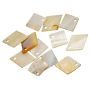 12 Pieces 2 Style Loose Shell Charm Beads Spacer for Jewelry Pendant Artcraft DIY Accessories