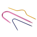 3 Pieces Aluminum Knit Cable Stitch Knitting Needles Smooth Crochet Hook Set