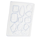 Clear Silicone Earring Pendant Mold Tray For Resin Jewelry Making Tools