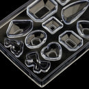 Clear Silicone Earring Pendant Mold Tray For Resin Jewelry Making Tools