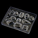 Clear Silicone Earring Pendant Mold Tray For Resin Jewelry Making Tools