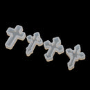 4 Pieces Cross Shape Silicone Pendant DIY Molds for Resin Jewelry Making