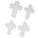 4 Pieces Cross Shape Silicone Pendant DIY Molds for Resin Jewelry Making