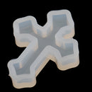 4 Pieces Cross Shape Silicone Pendant DIY Molds for Resin Jewelry Making
