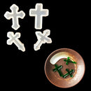 4 Pieces Cross Shape Silicone Pendant DIY Molds for Resin Jewelry Making