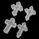 4 Pieces Cross Shape Silicone Pendant DIY Molds for Resin Jewelry Making
