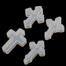 4 Pieces Cross Shape Silicone Pendant DIY Molds for Resin Jewelry Making