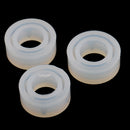3 Pieces Assorted Silicone DIY Cabochon Ring Mold Making Jewelry Round Rings Resin Casting Mould DIY Craft
