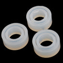 3 Pieces Assorted Silicone DIY Cabochon Ring Mold Making Jewelry Round Rings Resin Casting Mould DIY Craft