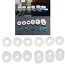3 Pieces Assorted DIY Silicone Ring Mold for Resin Jewelry Making Craft