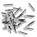 50 Pieces 5cm Sliver Metal Hairpins Hair Clips Snap Barrette Water Drop Design