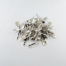 50 Pieces 5cm Sliver Metal Hairpins Hair Clips Snap Barrette Water Drop Design