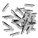 50 Pieces 5cm Sliver Metal Hairpins Hair Clips Snap Barrette Water Drop Design