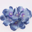 10 Pieces Silk Hydrangea Flower Heads with Stem for Bridal Bouquet Wedding Decorations