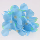10 Pieces Silk Hydrangea Flower Heads with Stem for Bridal Bouquet Wedding Decorations