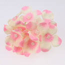 10 Pieces Silk Hydrangea Flower Heads with Stem for Bridal Bouquet Wedding Decorations