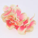 10 Pieces Silk Hydrangea Flower Heads with Stem for Bridal Bouquet Wedding Decorations
