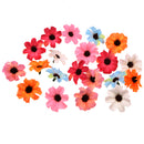 20 Pieces Silk Artificial Daisy Head Fake Flower for Wedding Decor DIY Hair Clips,Wedding Decorations