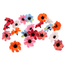 20 Pieces Silk Artificial Daisy Head Fake Flower for Wedding Decor DIY Hair Clips,Wedding Decorations