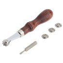 1 Set Leathercrafts Leather Over Stitch Wheel Roulette Spacer Sewing Tools 3/3.5/4/5mm