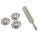 1 Set Leathercrafts Leather Over Stitch Wheel Roulette Spacer Sewing Tools 3/3.5/4/5mm