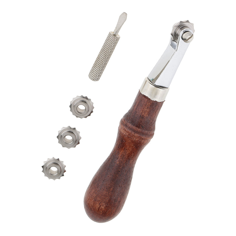 1 Set Leathercrafts Leather Over Stitch Wheel Roulette Spacer Sewing Tools 3/3.5/4/5mm