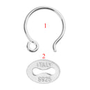 5 Pieces 925 Sterling Silver Ear Wire Earwires Earring Findings