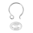 5 Pieces 925 Sterling Silver Ear Wire Earwires Earring Findings