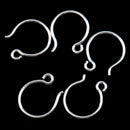5 Pieces 925 Sterling Silver Ear Wire Earwires Earring Findings