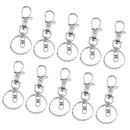 10 Pieces Silver Lobster Claw Clasp Keychain Key Ring Jewelry Findings
