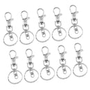 10 Pieces Silver Lobster Claw Clasp Keychain Key Ring Jewelry Findings