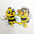 20 Pieces Wood Shapes Bee Embellishments for Scrapbooking Crafts