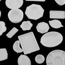 33 Pieces Dollhouse Miniatures Tableware Plastic Food Containers DIY