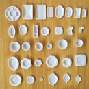 33 Pieces Dollhouse Miniatures Tableware Plastic Food Containers DIY