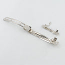10 Pieces Prong Silver Flat Metal Alligator Hair Clips Barrette for Bows Hairpins DIY Hair Accessories