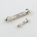 10 Pieces Prong Silver Flat Metal Alligator Hair Clips Barrette for Bows Hairpins DIY Hair Accessories
