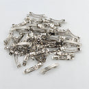 50 Pieces Silver Color Metal French Barrettes Clips Spring Hair Pins Blank for Hair Bow DIY Headwear Findings