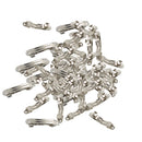 50 Pieces Silver Color Metal French Barrettes Clips Spring Hair Pins Blank for Hair Bow DIY Headwear Findings