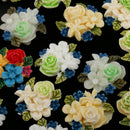 20 Pieces Flower Resin Flatback Cabochon for DIY Jewelry Phone Case Decoration