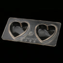 PC Plastic 3D Love Heart Candle Mold for Candle Making Chocolate Soap Resin Clay Jelly Wax DIY Mould Tool
