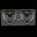 PC Plastic 3D Love Heart Candle Mold for Candle Making Chocolate Soap Resin Clay Jelly Wax DIY Mould Tool