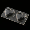 PC Plastic 3D Love Heart Candle Mold for Candle Making Chocolate Soap Resin Clay Jelly Wax DIY Mould Tool