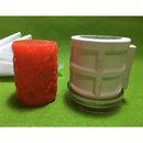 Flower Pattern Rubber Candle Making Mould Candle Mold Soap Mould Tool for Candle Making Craft 7x9cm