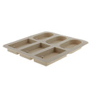 DIY 6-Cavity Aromatherapy Silicone Dried Flowers Mold for Wax Candle Soap Tools Rectangle&Round Shaped