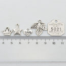 10 Pieces Metal Pendant Charms Findings w/Hole for DIY Hair Accessories Jewelry Making Crafts