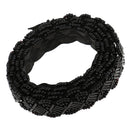 1 Yard Black Glass Beads Beaded Chain Ribbon Trim Applique for Sewing Crafts DIY 1.5cm