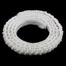 1 Yard Pearl Glass Beaded Lace Trims Applique Ribbon Sewing Craft wedding Dress Decoration