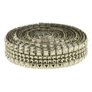 5 Yards Crystal Rhinestone Chain Ribbon Trim Sewing Applique 27mm Gold